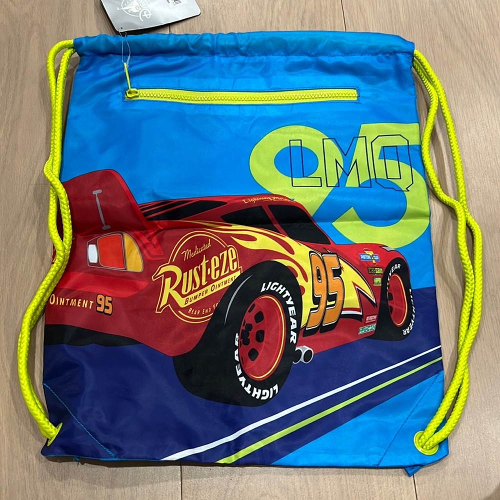 Disney cars draw string bag